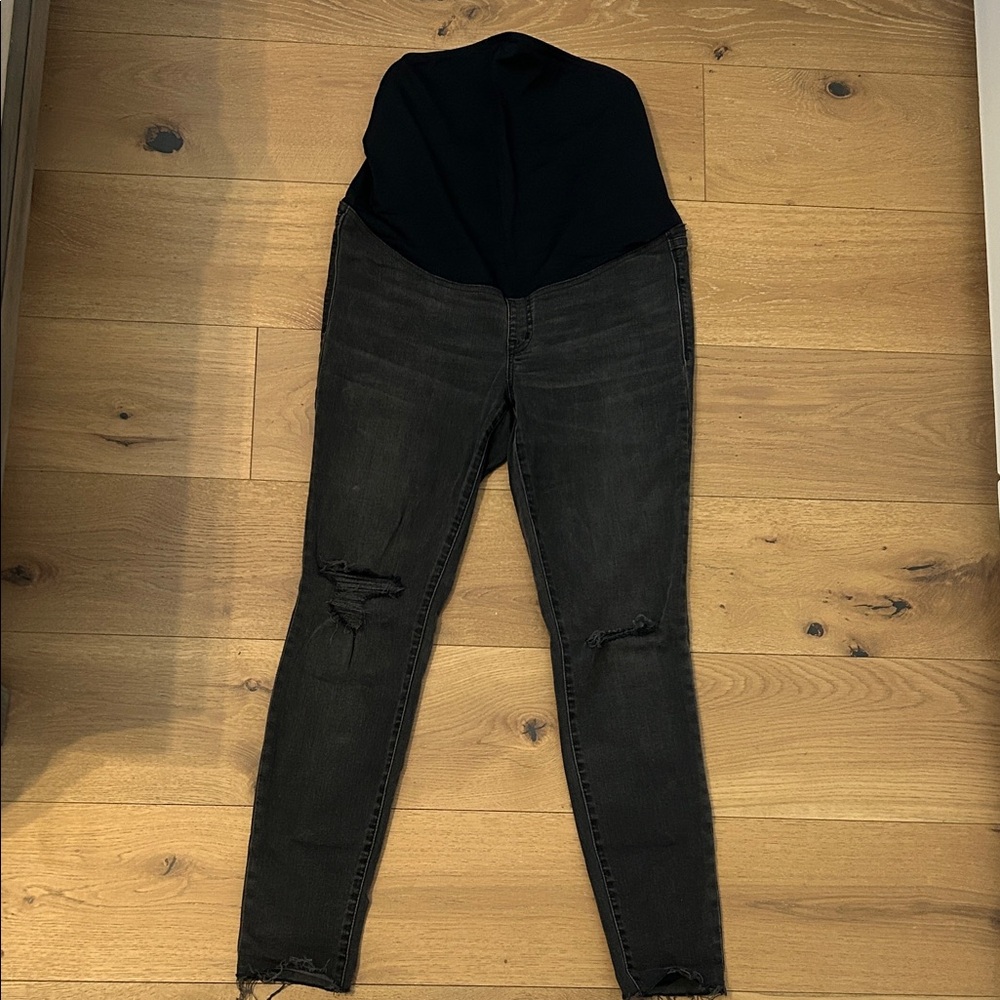 Madewell Maternity Black Cropped Pants